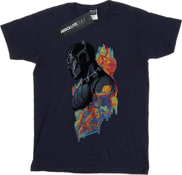 Jungen Black Panther Profil TShirt