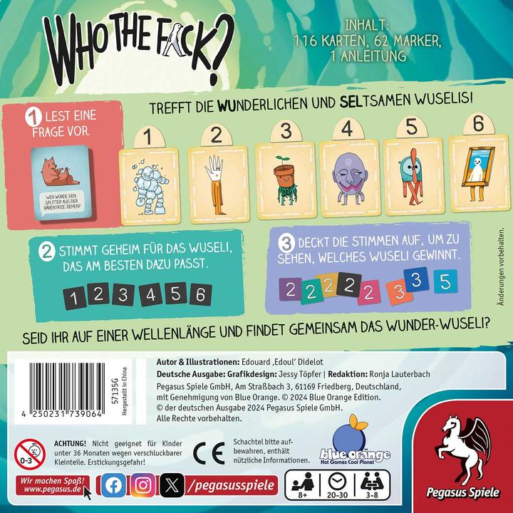 Produktbild Pegasus Who the F*ck? (Deutsch)