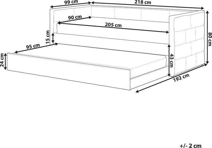 Produktbild Beliani Chavonne (90 x 200 cm)