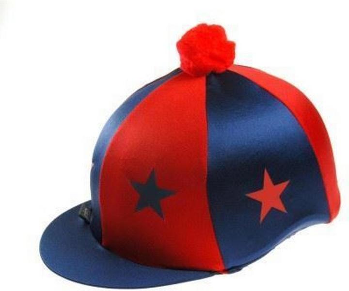 Actual product image Capz Starz motif riding helmet cover (One size)