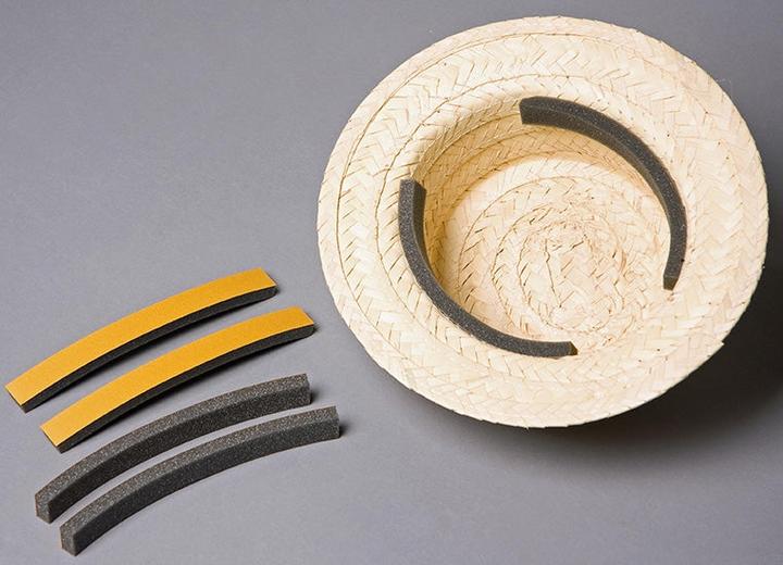 Produktbild Festartikel Müller Schaumstoff-Huteinlage, 4 Streifen, selbstklebend