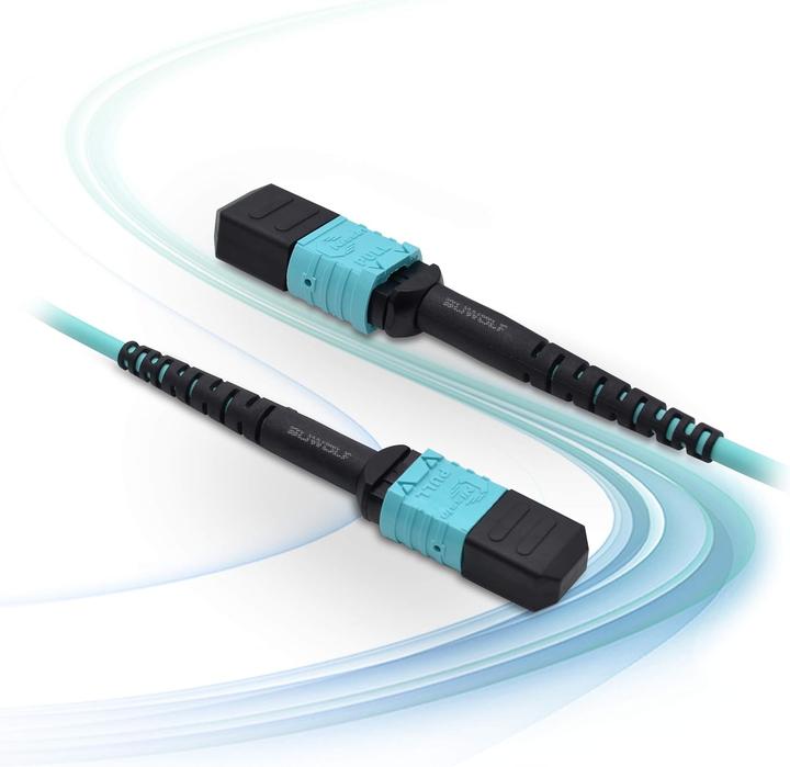 Produktbild Suwolf MPO zu MPO LWL Patchkabel (12 Fasern, Typ-B) (1 m)