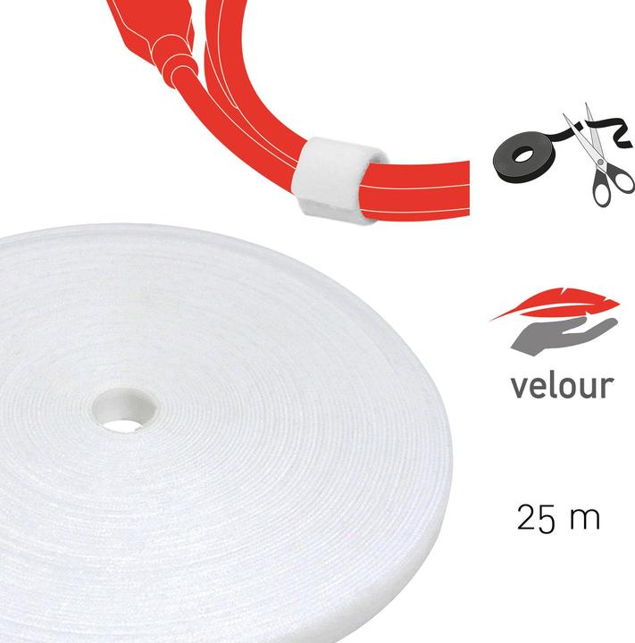 Actual product image Label-the-cable Velcro tape roll ROLL STRAP (16 mm)