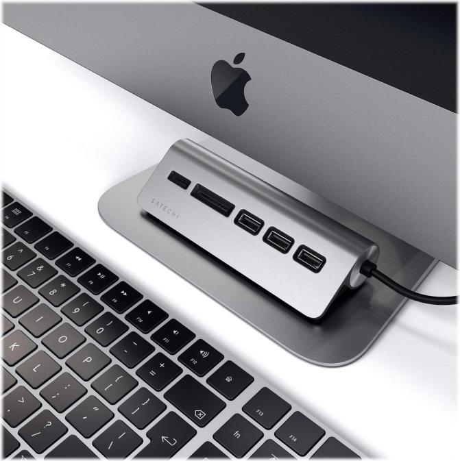 Image du produit Satechi USB-C Aluminium Hub (USB-C, 5 Ports)