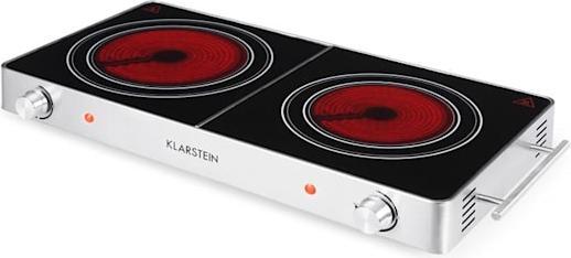 Produktbild Klarstein VariCook Duo Kochplatte Infrarot Silber