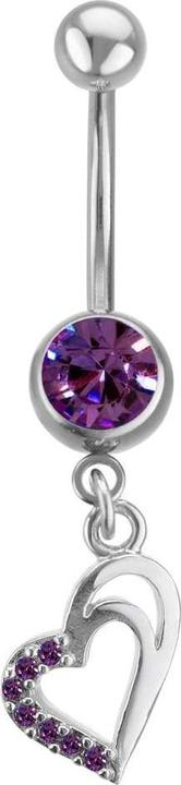 Produktbild Bijouteria Bauchpiercing (Kristall, Messing rhodiniert, Chirurgenstahl 316L)