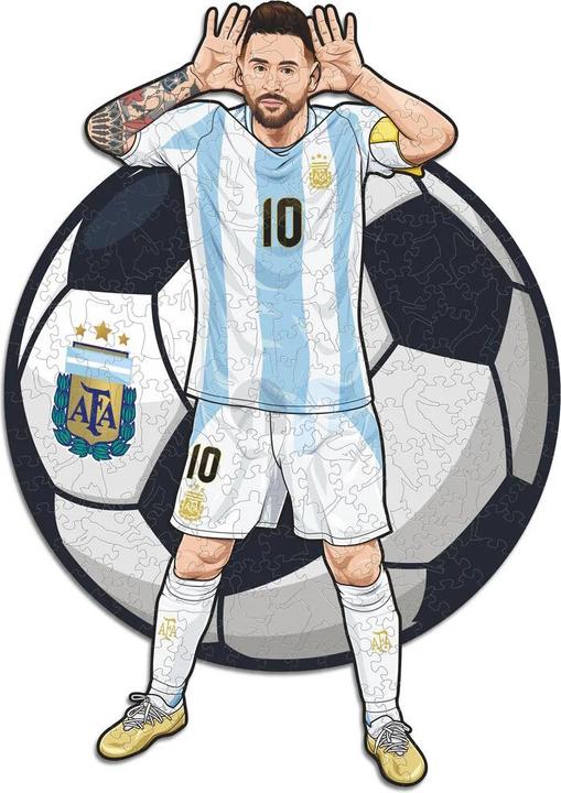 Produktbild Iconic Lionel Messi (Argentina) - Holz Puzzle Grösse S (150 Teile) (150 Teile)