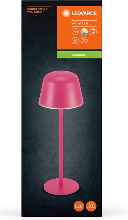 Produktbild Ledvance Endura Style Table CCT USB Magenta (200 lm)
