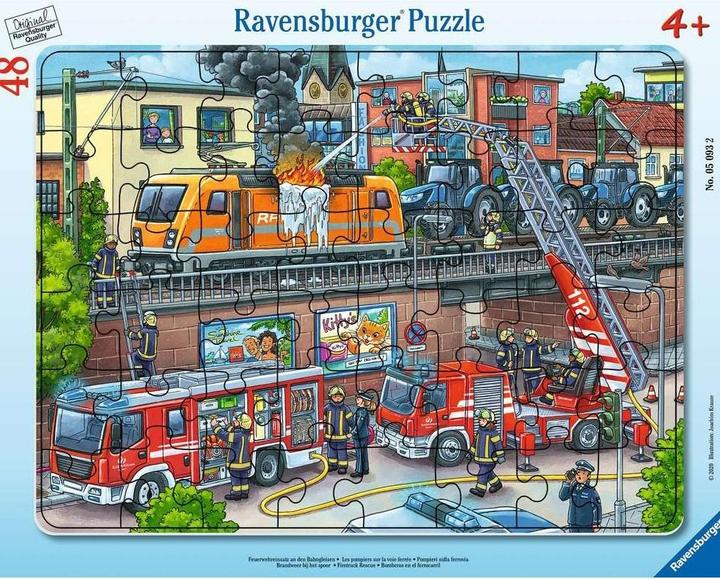 Ravensburger Feuerwehreinsatz an den Bahngleisen (48 Teile)
