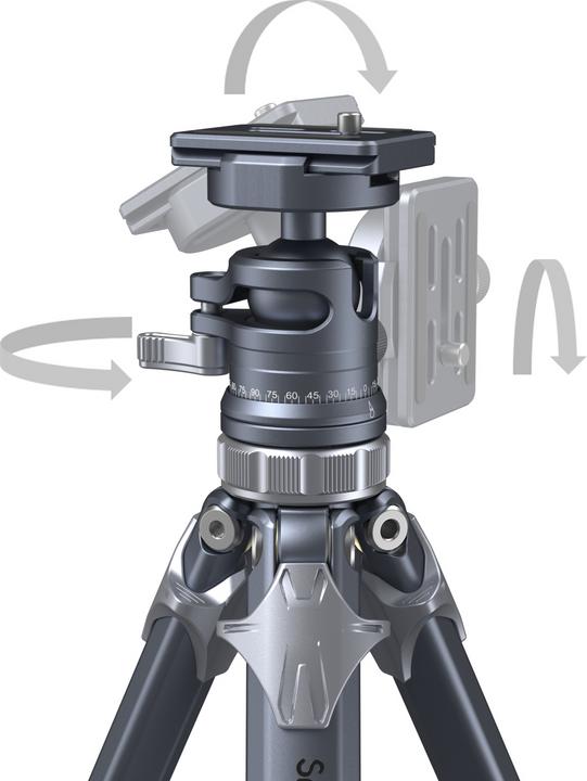 Actual product image SmallRig Lightweight Travel Tripod AP-02 4222B (Metal)