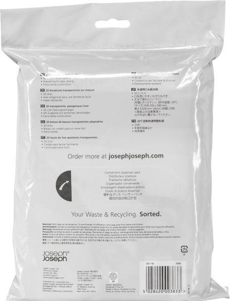 Produktbild Joseph Joseph Müllbeutel 20 Stück, 30 L transparent (20 x, 30 l)