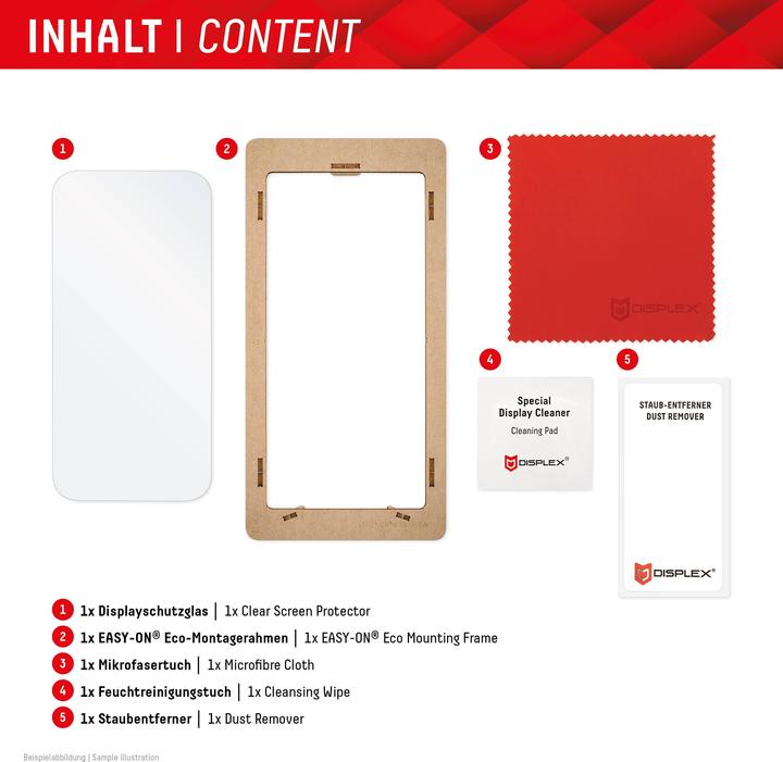 Produktbild Displex Real Glass, 2D Panzerglas (1 Stück, Xiaomi Poco M6 Pro, Xiaomi Redmi Note 13 4G, Xiaomi Redmi Note 13 Pro 4G)