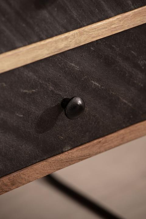 Produktbild FineBuy Nachtkonsole FB55691 Akazie Massivholz Braun (40 x 60 x 30 cm)