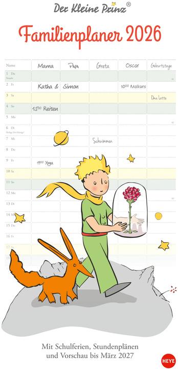 Produktbild Der Kleine Prinz Familienplaner 2026 (Deutsch)