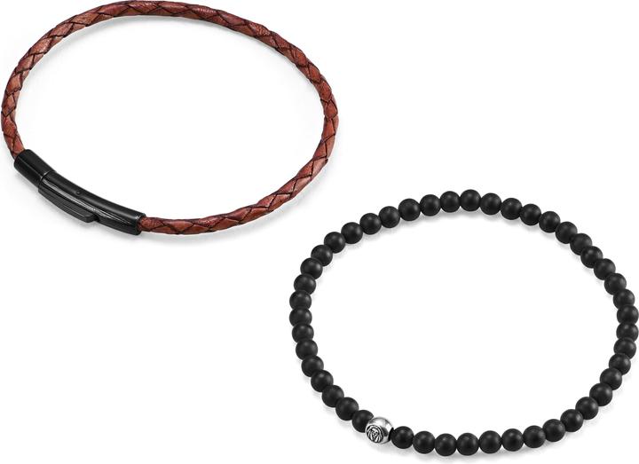 Immagine prodotto Lucleon William (19 cm, Cuoio, Argento, Grigio pietra)