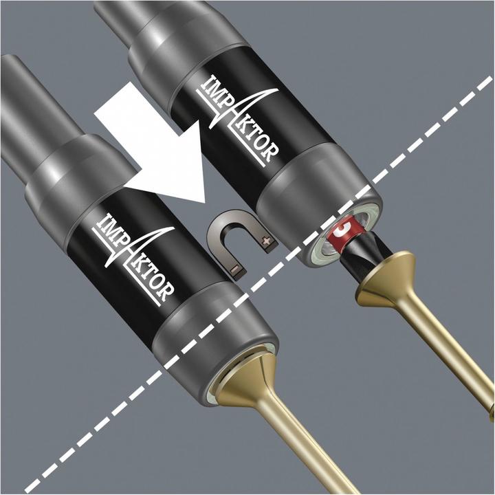 Actual product image Wera Bit-Check 10 Impaktor 1 (PH, Hexagon, TORX® BO, PZ, 1/4 in external hexagon)