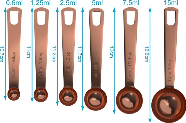Produktbild Intirilife 6-teiliges Messlöffel Set