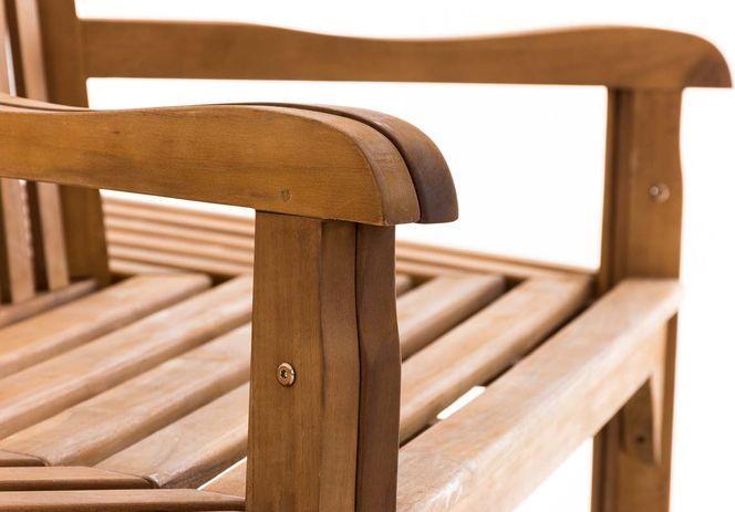 Produktbild Swisshandel24 Baumbank Sonja mit Armlehnen 250 cm, teak