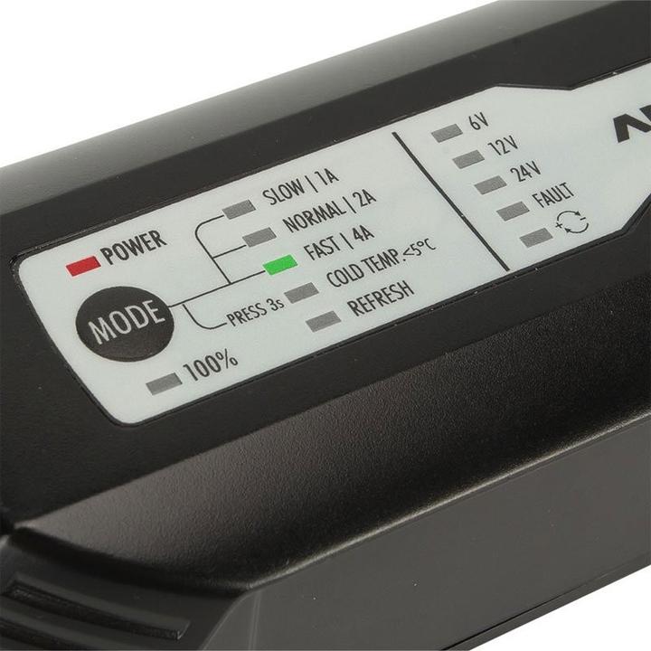 Produktbild Ansmann Universal Ladegerät für 6V, 12V und 24V Blei-Säure-, Blei-Gel- und Blei-Vlies-Akkus ab 4,5Ah Kapa... (6V, 12V, 24V, 4 A)