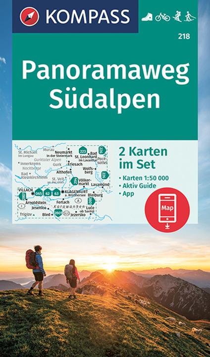 Actual product image Hiking map Panorama Trail Southern Alps 21