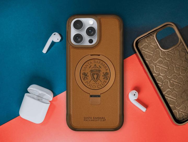 Immagine prodotto RPD Apple iPhone 16 Pro - Santa Barbara Polo Primo - Premium Stand Case Hülle mit MagSafe, schwarz (Apple iPhone 16 Pro)