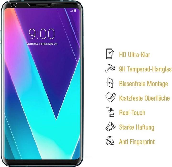 Produktbild Protectorking 3x echtes Tempered 9H Panzerhartglas 3D KLAR (3 Stück, LG V30)