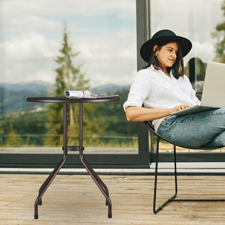 Actual product image Relaxdays garden table (60 cm)
