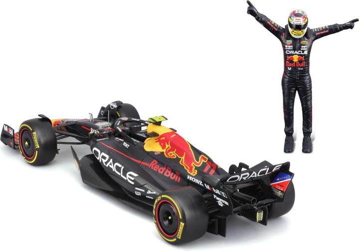 Produktbild Bburago Red Bull F1 RB19 mit Figur 1/24 Pérez