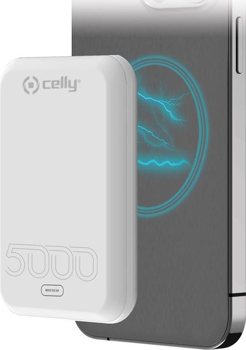 Produktbild Celly Power Bank Competible Magcharge 5a White Magpb5000evowh (5000 mAh, 15 W)