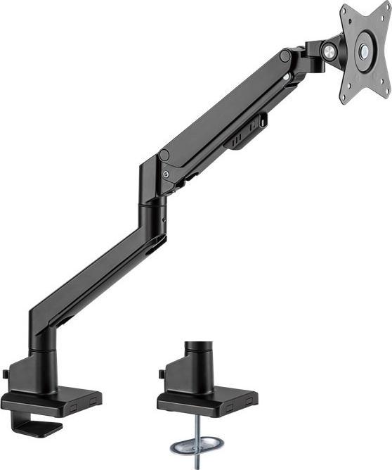 Produktbild Goobay Single-Monitorhalterung mit Gasdruckfeder, schwarz (Tisch, 32")
