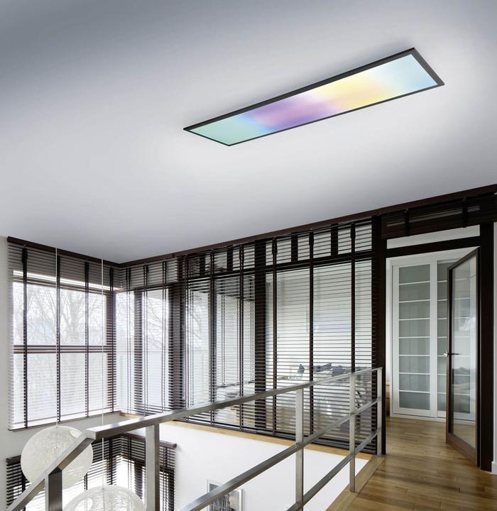Image du produit Reality Plafonnier LED Beta 31W dimmable noir mat CCT couleur de lumière réglable Veilleuse