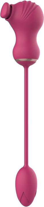 Productafbeelding Dreamtoys Dream Toys Essentials Flexibele Dubbele Stimulator En Vibrerend Ei Roze Vibrator 9 x 5,5 cm x 3,1 cm