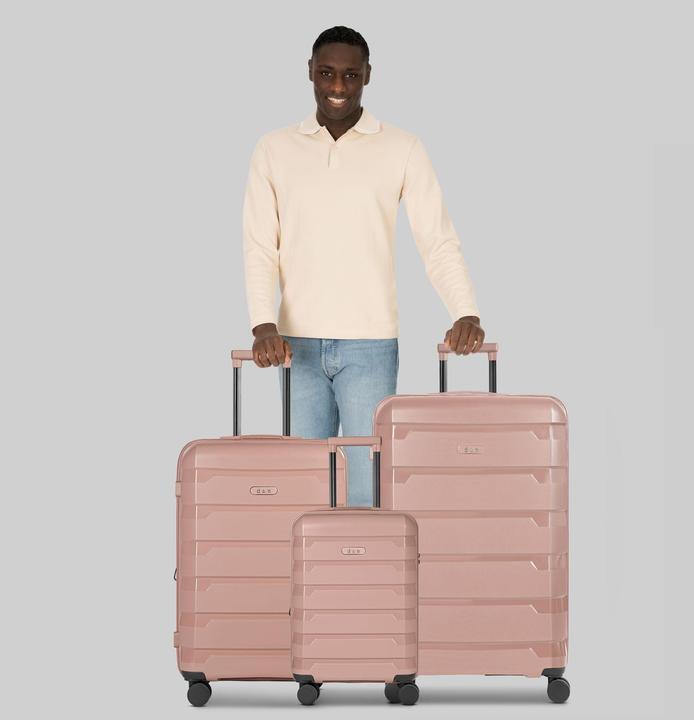 Actual product image D&N South Dakota 4 Rollen Kofferset 3-teilig mit Dehnfalte (203 l, XL (from 140l))
