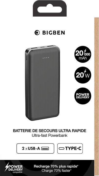 Actual product image Bigben PB20000PD2A1CB (20000 mAh, 65 W, 20 Wh)