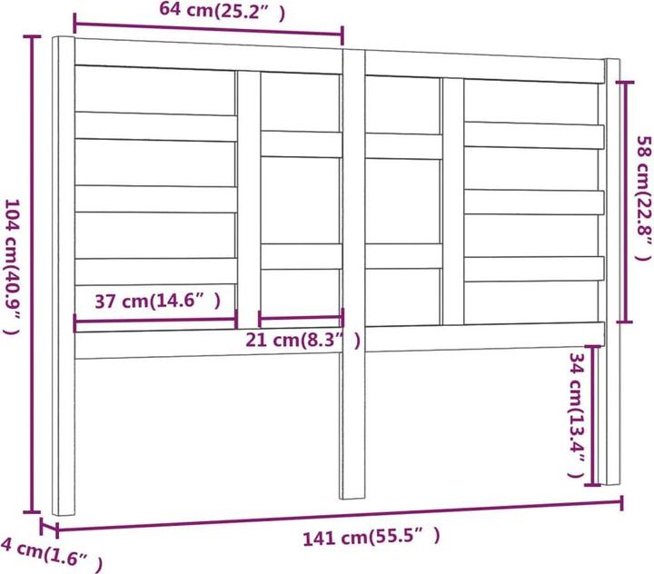 Image du produit VidaXL Edan (141 x 4 x 104 cm)
