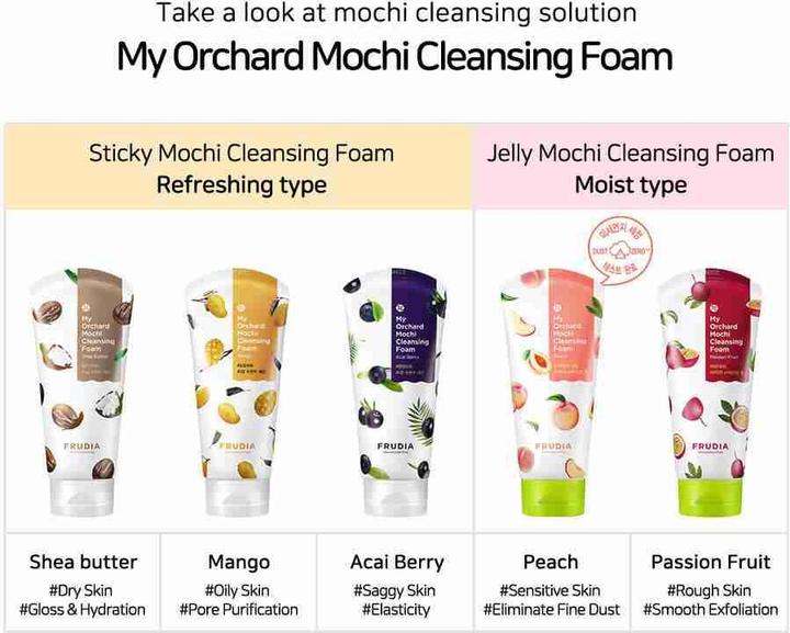 Actual product image Frudia My Orchard Mochi Cleansing Foam Mango (Foam, 120 ml)