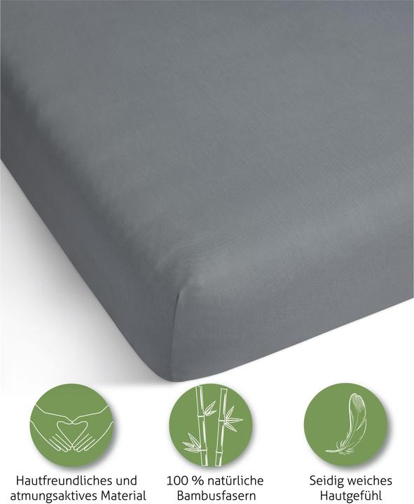 Produktbild Aspero Bambus Spannbettlaken Macau (140 x 200 cm)