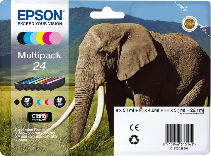 Produktbild Epson T24 MULTIPACK (BK, LC, C, LM, Y)