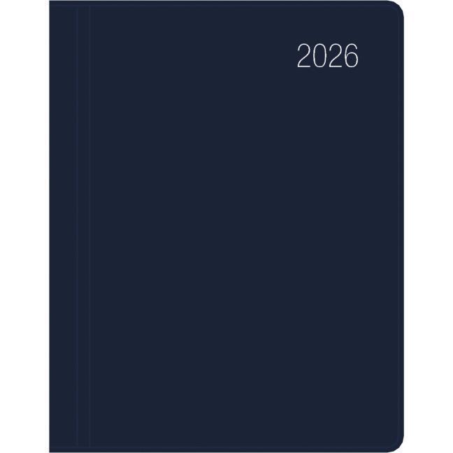 Produktbild Taschenkalender blau 2026 - Büro-Kalender 8,3x10,7 - 1W/2S - flexibler Kunststoffeinband - (Deutsch)