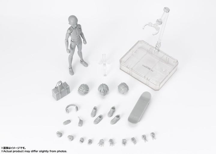 Image du produit Tamashii Nation S.H. Figuarts figurine Body-Kun School Life Edition DX Set (Gray Color Ver.) 13 cm