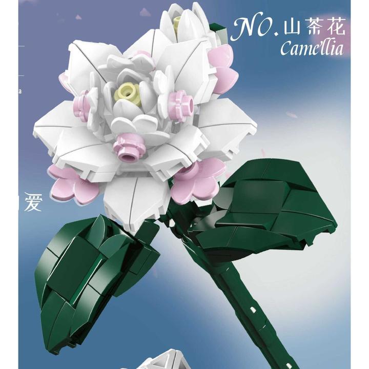 Actual product image Mould King Flower World Kamelie