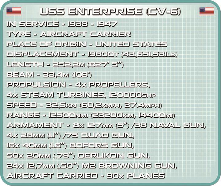 Produktbild Cobi USS Enterprise CV 6
