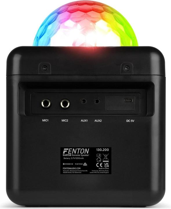 Image du produit Fenton Haut-parleur KAR15B avec 2 microphones (1x 15 W)