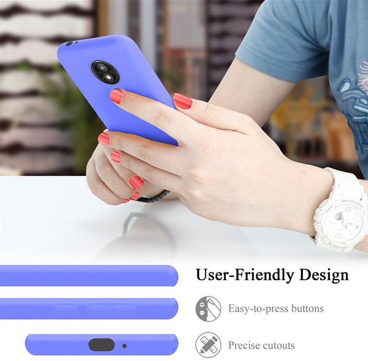 Actual product image Cadorabo TPU Liquid Silicone Case Cover (Motorola Moto E5 Play Go)