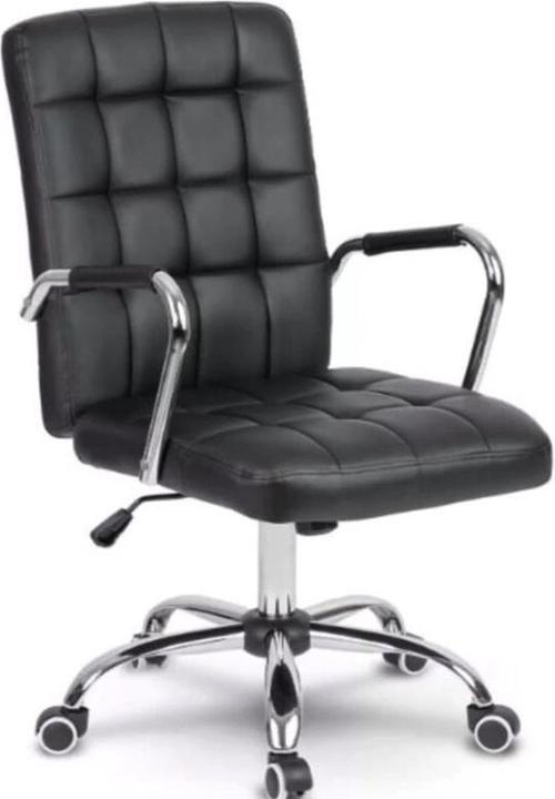 Actual product image WfG Öko-Leder Bürostuhl BÜRO-STUHL Schreibtischstuhl Bürodrehstuhl Schwarz