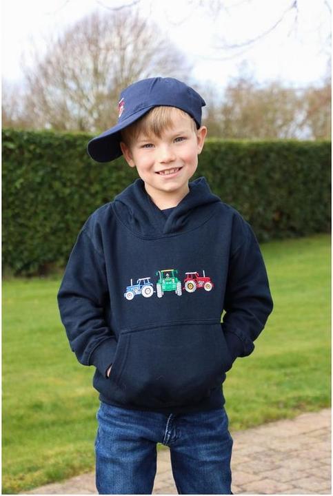 Produktbild British Country Collection Three Tractors Kapuzenpullover (128)