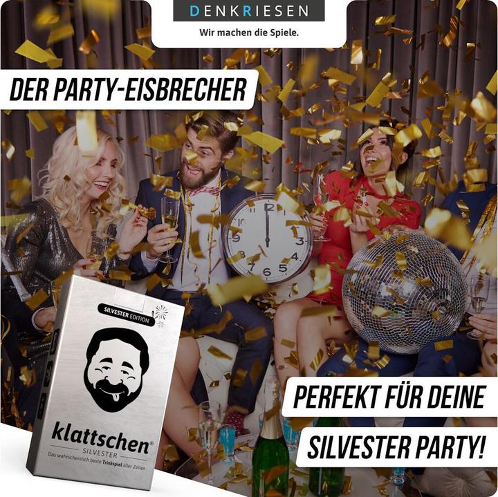 Produktbild Denkriesen - klattschen® - SILVESTER EDITION "Das wahrscheinlich beste Trinkspiel aller Zeiten"