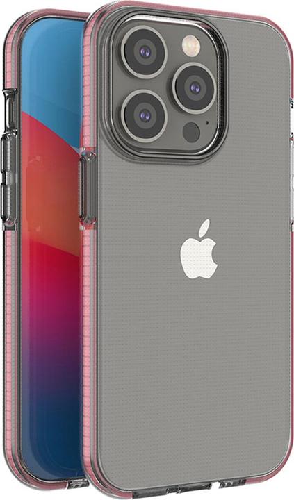 Image du produit Hurtel Étui Spring Case pour iPhone 14 Pro étui en silicone avec cadre rose clair (Apple iPhone 14 Pro)