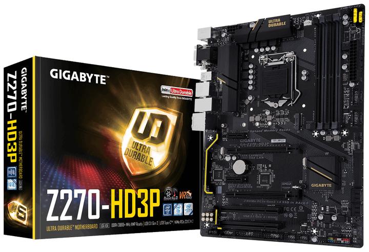 Image du produit Gigabyte Ga-Z270-Hd3p (LGA 1151, Intel Z270, ATX)