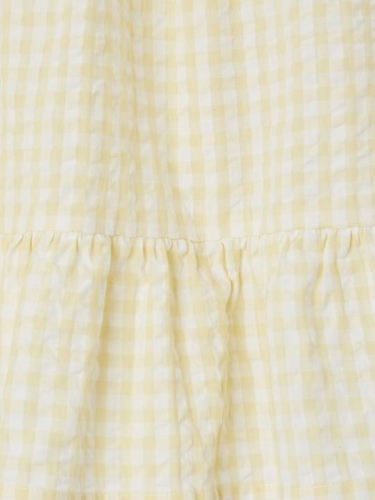 Actual product image Vertbaudet Girls' flounce skirt with Vichy check (128)